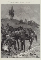 The War in the East, the First Bulgarian Outpost Picket on the Road to Nish